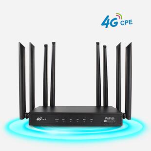 星恒讯企业级300M全网通4gCPE8天线超强信号家用无线WiFi6路由器