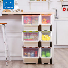 乐扣乐扣储物箱厨房菜篮子杂粮米桶零食玩具整理收纳箱塑料多层