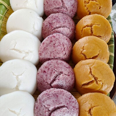 (加热食用)米粑粑 湖北恩施特色米糕发糕泡粑白糕早餐