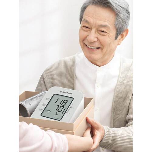 鱼跃语音电子血压计660AR上臂式高血压测量仪家医用充电官方正品
