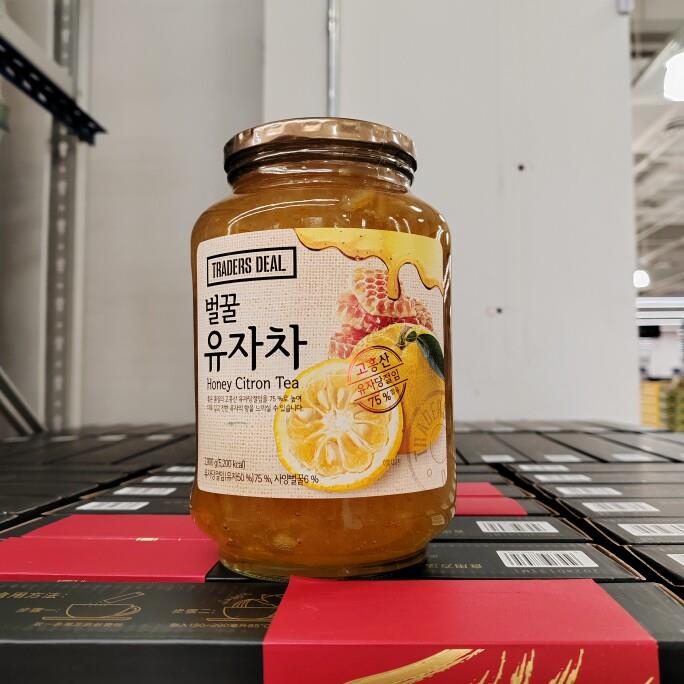 会员代购 韩国进口蜂蜜柚子茶果酱饮料2KG面包抹酱水果肉冲泡饮料