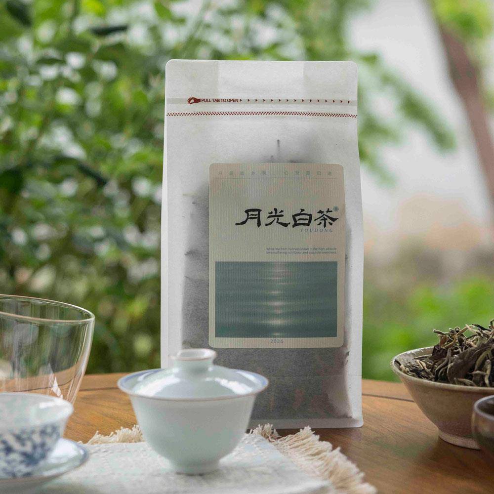 新包装|100g月光白 久泡不苦淡淡冰糖味 新手冲泡白茶散茶 游冬茶