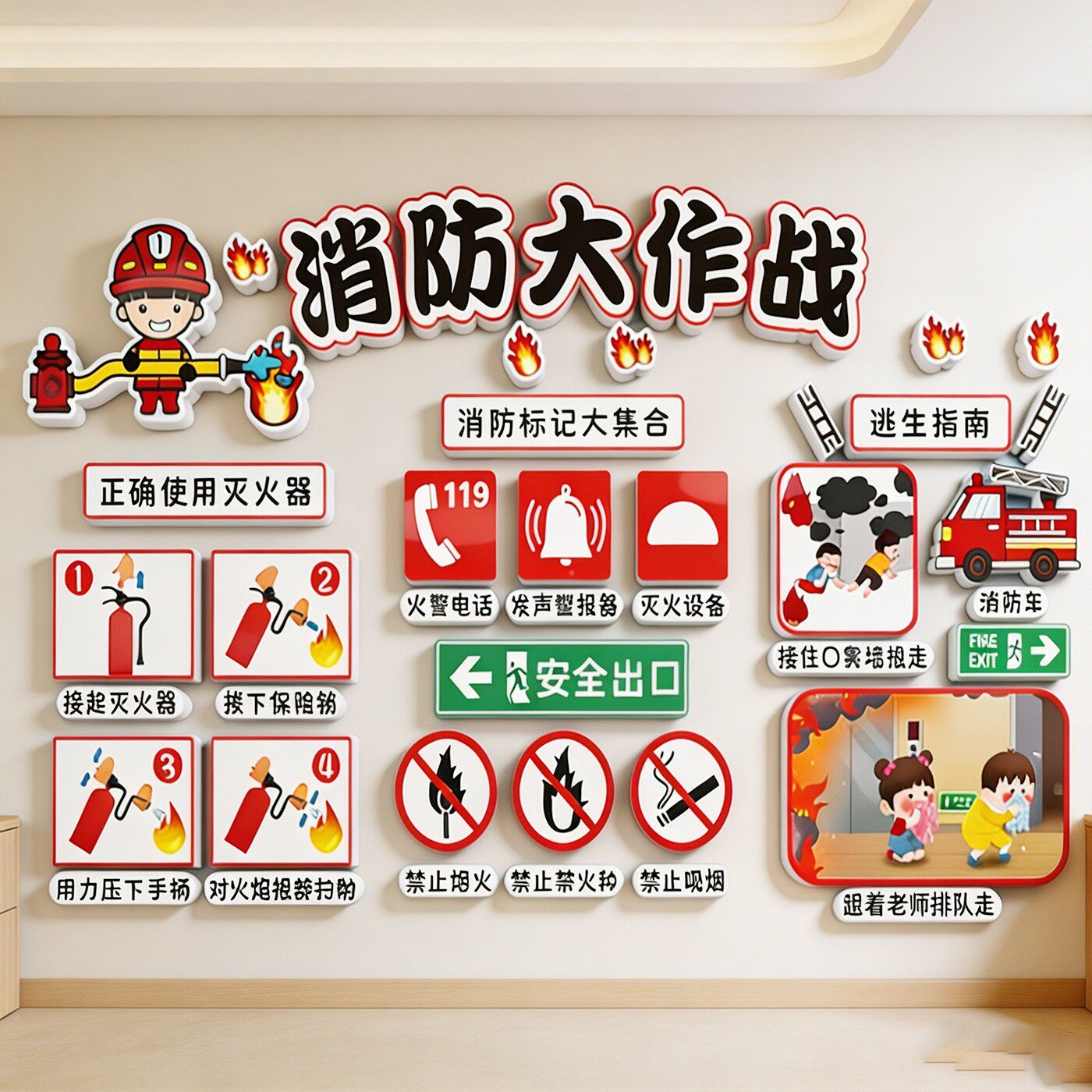 幼儿园环创节约粮食主题墙面装饰品食堂文化墙贴餐厅走廊氛围布置