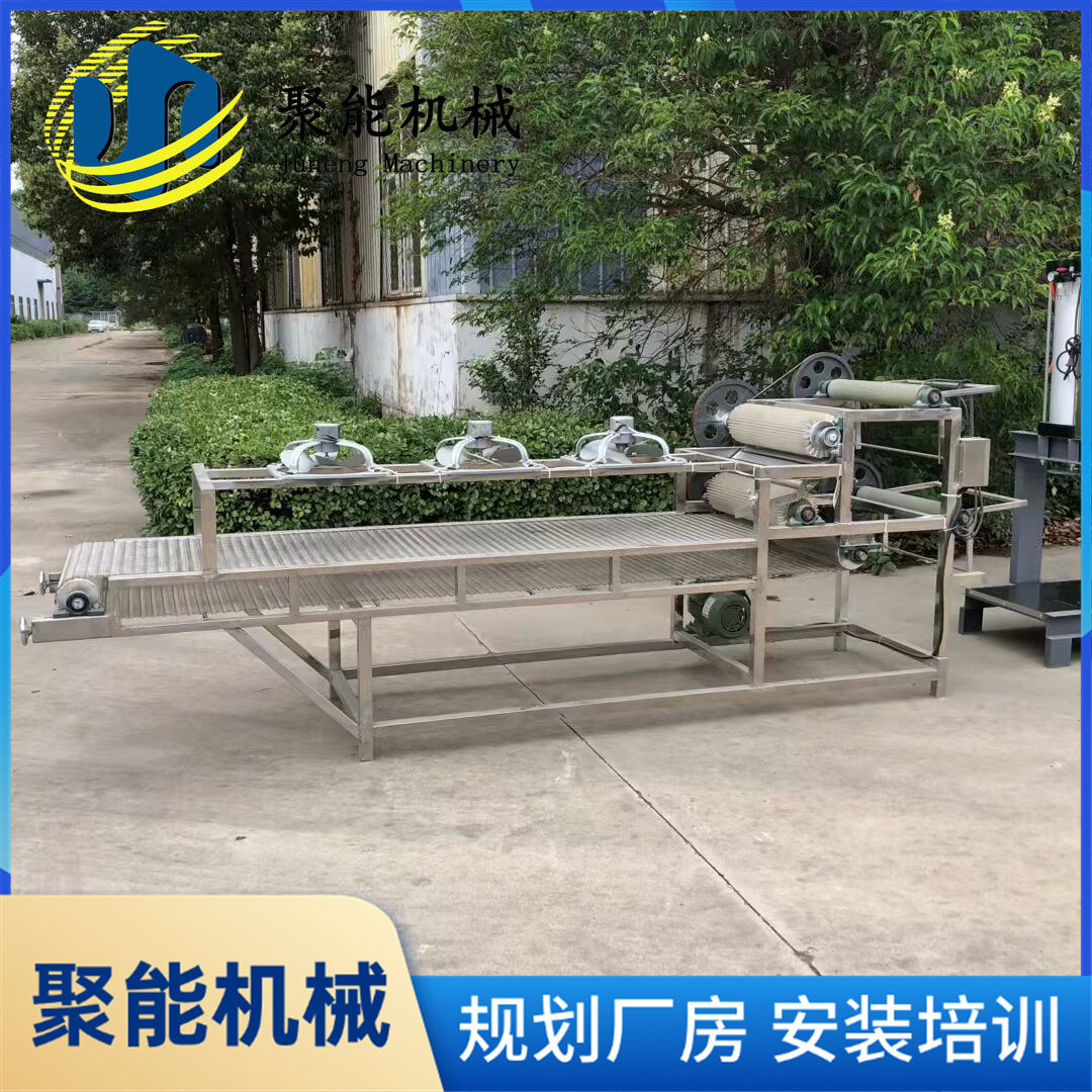 多功能双层豆腐皮机千张豆腐皮自动叠皮机家用小型三联磨浆机