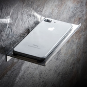 卫生间放手机架托盘置物架304不锈钢厕所抽纸架浴室挂墙壁免打孔