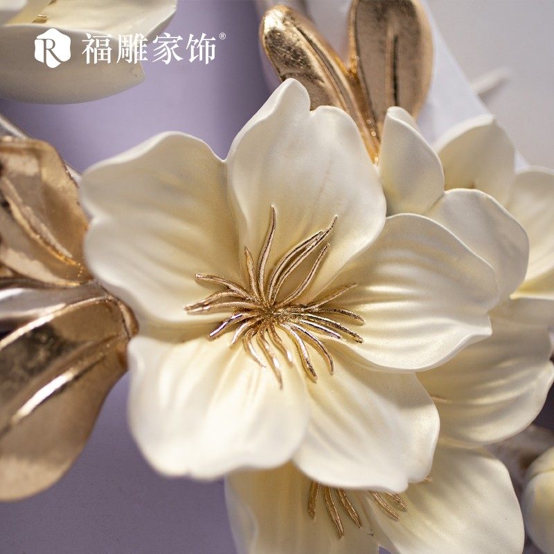 福雕家饰创意个性简约现代时尚艺术钟表家用客厅时钟墙上餐厅挂钟
