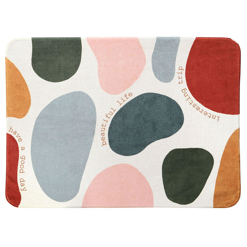 大江地垫简约卧室床边毯子家用创意长方形沙发茶几毯时尚客厅地毯