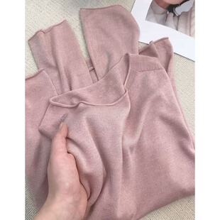 丽姐家~2026春季新款高货醋酸丝粉时尚休闲百搭毛衣