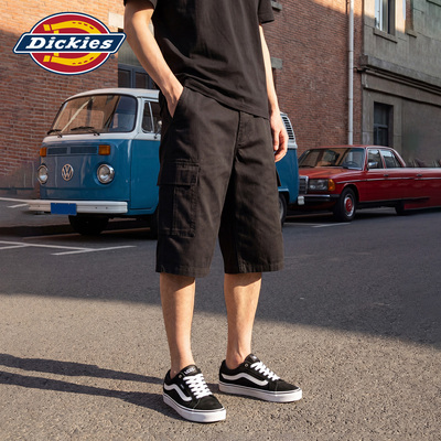 Dickies帝酷适工装短裤男夏季宽松多口袋休闲七分直筒工装短裤