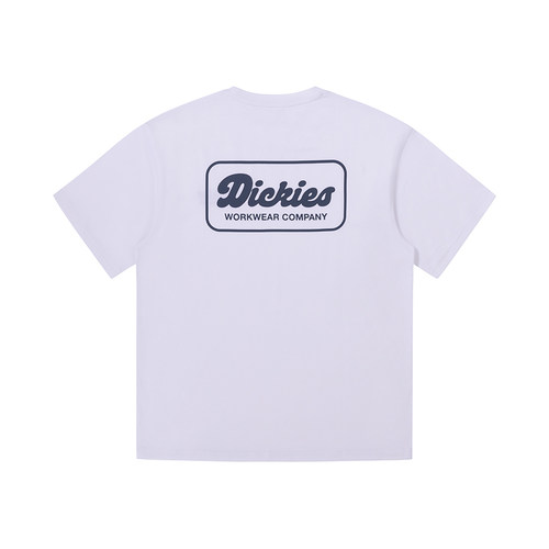 Dickies 25春夏新款字母LOGO刺绣重磅棉美式短袖T恤 DK0A87RT