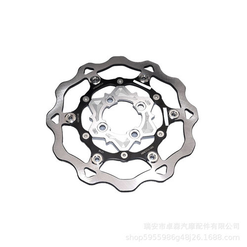 温州摩托车碟刹盘浮动盘花盘东南亚GL150cnc浮动盘260mm刹车盘