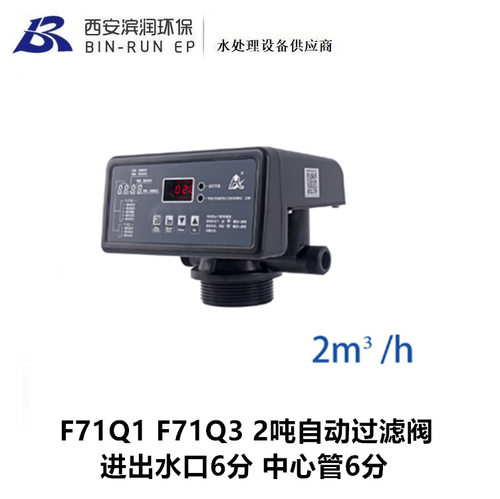 F71Q1 F71Q3 润新2吨自动过滤阀 进出水口6分 中心管6分