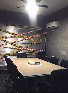 万圣节隔离带警示带超大无胶英文Caution500米警戒线装饰酒吧布景