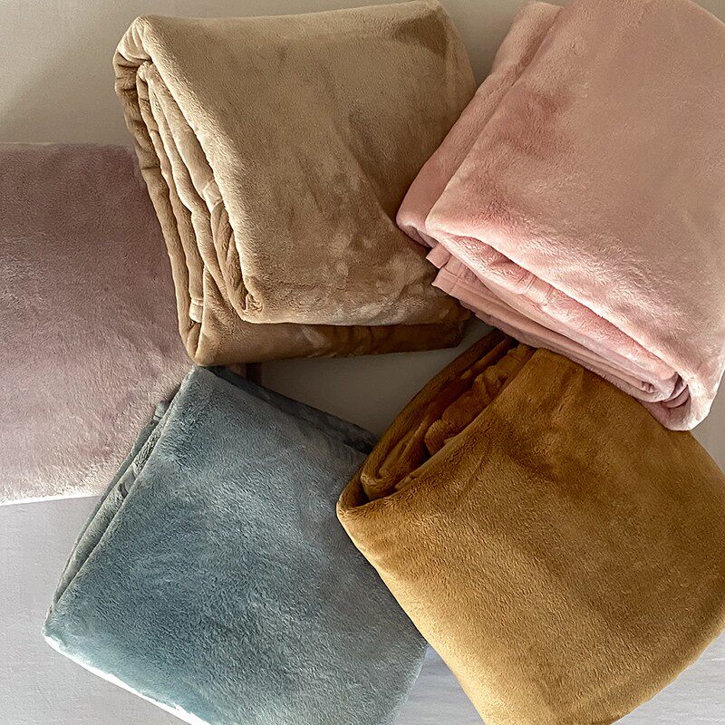 秋冬保暖抗静电法兰绒毛毯 双人加厚200x230珊瑚绒盖毯单人沙发毯