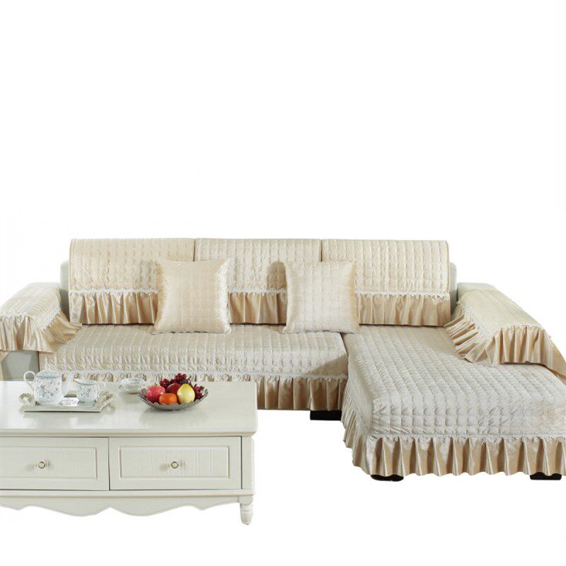 北欧式组合全包沙发垫毛绒布艺四季通用防滑贵妃巾沙发笠套装定做