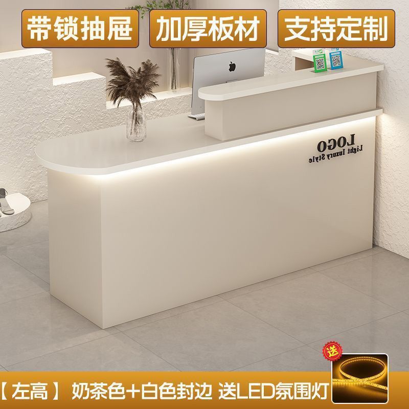 吧台收银台小型新欧式清仓美容院柜台便利店服装店店铺前台接待台