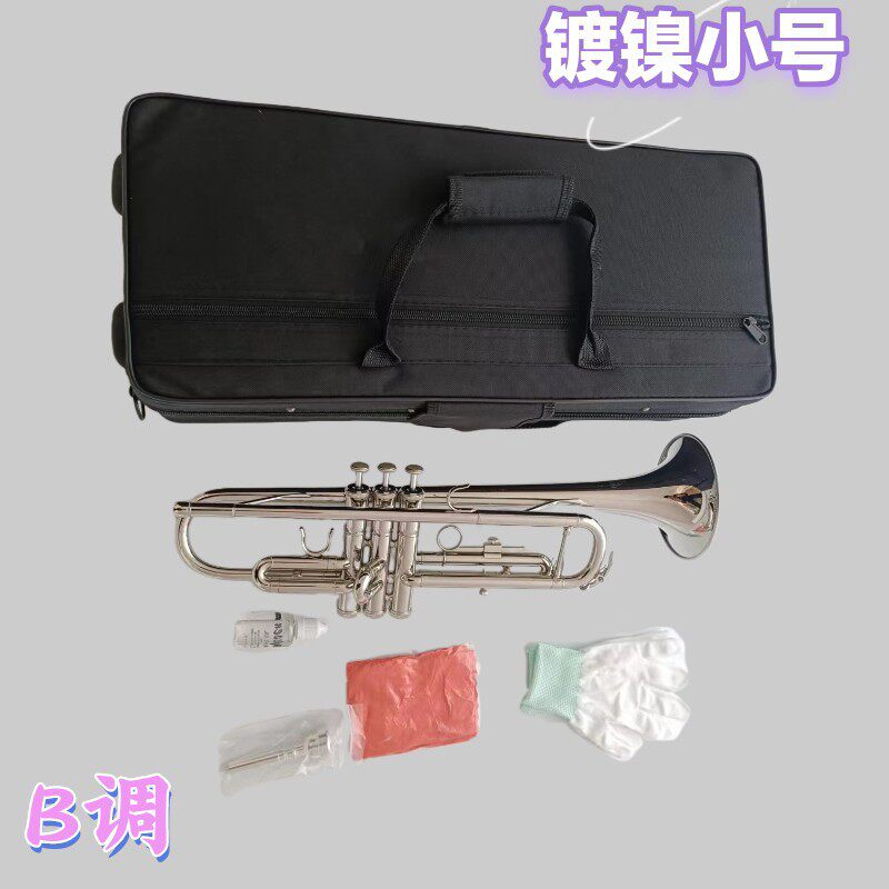 厂家销售宫泽风小号乐器降B调镀镍铜管吹奏专业演奏初学乐队