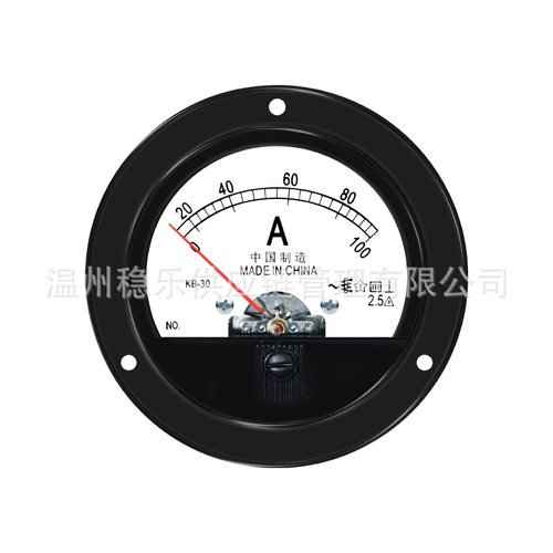 100A电流表 KB-30 52mm 交流电流指针表 安培计 通用稳乐仪表