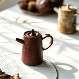 妙峰作品 国内陶艺家手作日式紫砂茶壶小品壶泡茶壶单壶手执壶