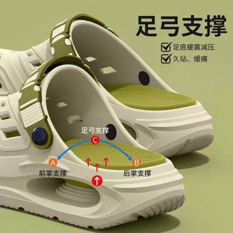 洞洞鞋男士2026夏季新款外穿防滑不累脚足弓支撑户外eva凉拖鞋男