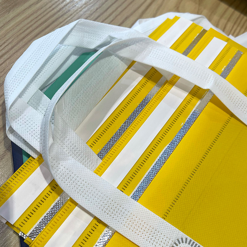 一次性铝箔保温袋防水保冷外卖袋无纺布手提袋大号加厚定制加印