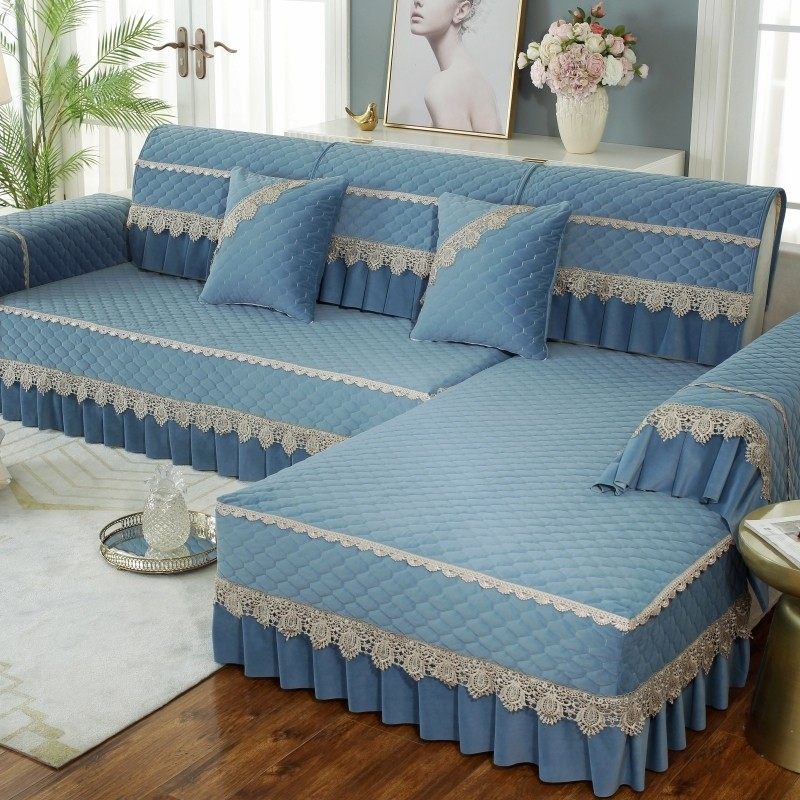 2021年新款毛绒沙发垫四季通用简约现代坐垫防滑垫子沙发套罩定做