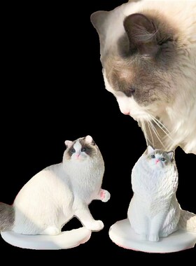 定制猫咪可爱车载室内香薰摆件礼物宠物纪念英短美短布偶加菲橘猫