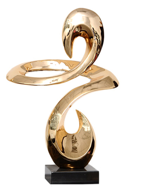 创意抽象摆件玄关大型酒店售楼处大堂艺术雕塑客厅轻奢装饰工艺品