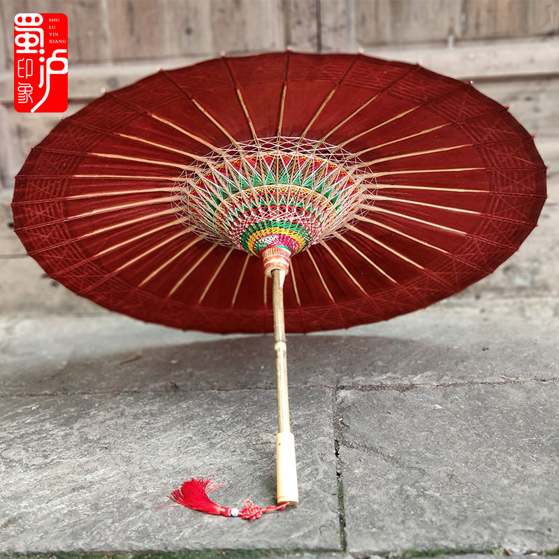 非遗油纸伞纯手工传统古典防雨防晒实用老式复古桐油伞结婚摄影红