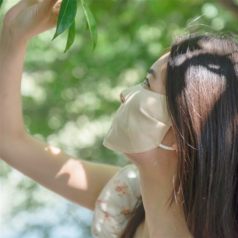 一只鹿儿真丝面罩草木染半脸防晒防蓝光防油烟防过敏防紫外线透气