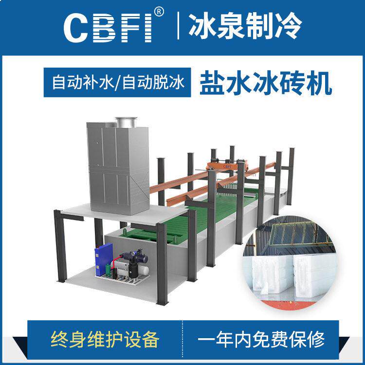 厂家直销广州冰泉5吨大型实心冰块制冰机大冰块制冰机直冷制冰机