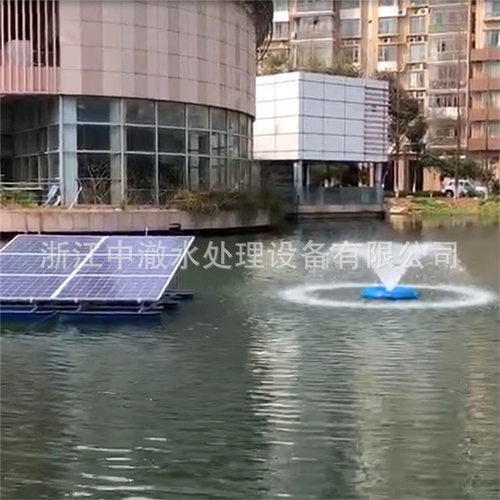 450W太阳能喷泉曝气机 0.45kw太阳能喷泉曝气机 喷泉曝气机厂家