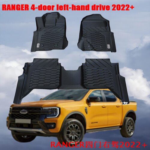 RANGER 4门左驾2022-2024专车专用T9左舵TPE脚垫ranger地垫t9地毯