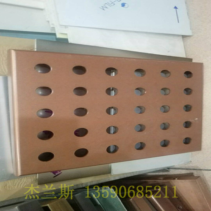 2mm氟碳铝单板价格 售价复古铝窗花 杰兰斯 中式田园风格木纹铝窗