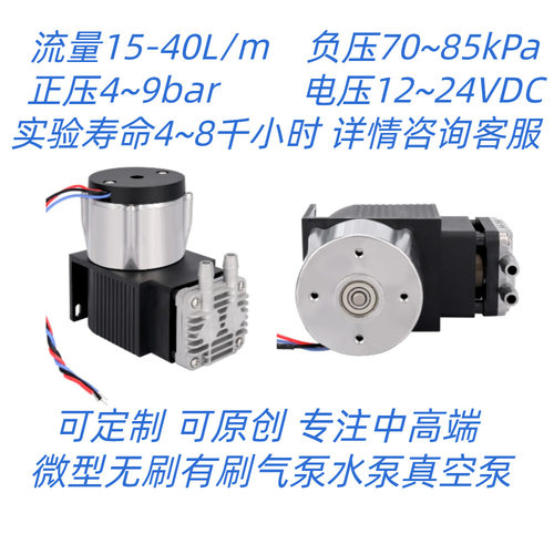 高压力8bar无刷活塞泵35升每分钟DC12V24V长寿命可连续不间断工作