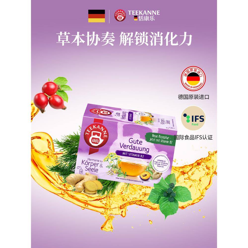 Teekanne恬康乐进口茴香茶玫瑰果茶袋泡茶花草茶茶包冲饮无咖啡因