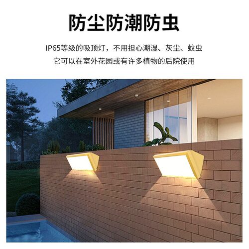 3CCT庭院露台LED防水三角壁灯