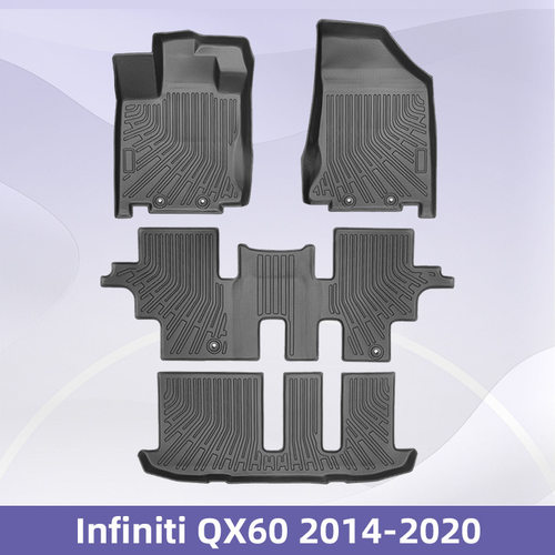 适用于Infiniti QX60 2014-2020 3D全天候材质TPE脚垫后备箱垫