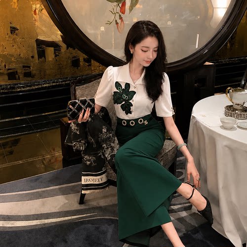 【芙娜妮】2026新款气质衬衣新中式女汉服套装春夏款套装F2620420