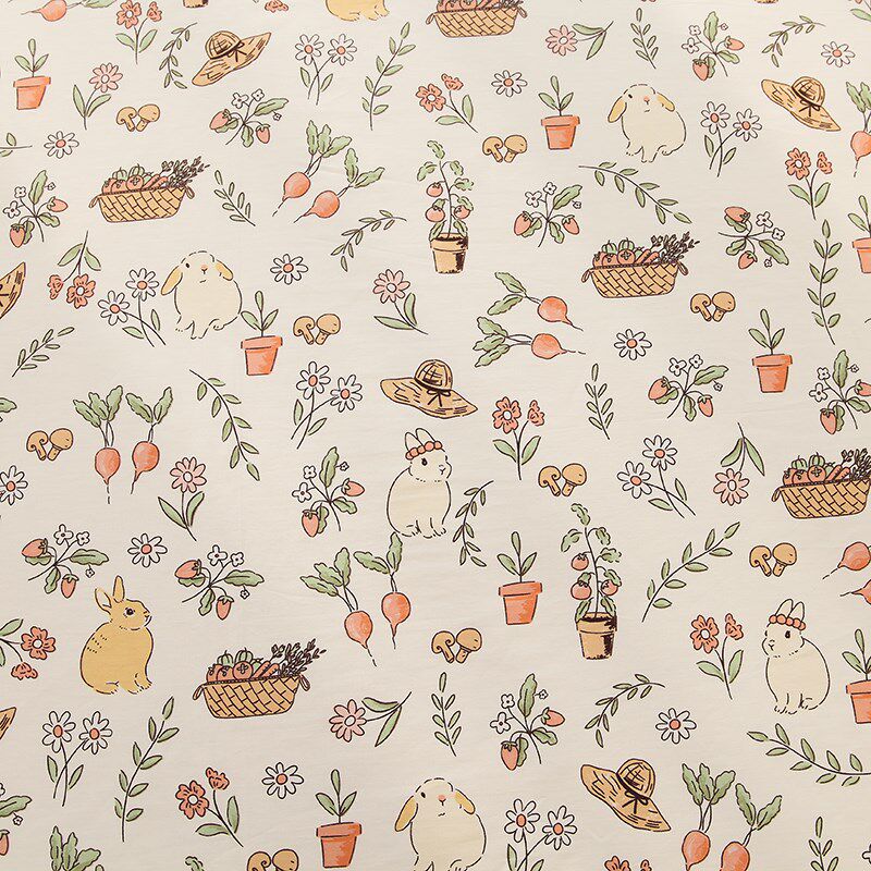 松果和小兔100纯棉被套单件150x200学生宿舍单人200x230双人被罩