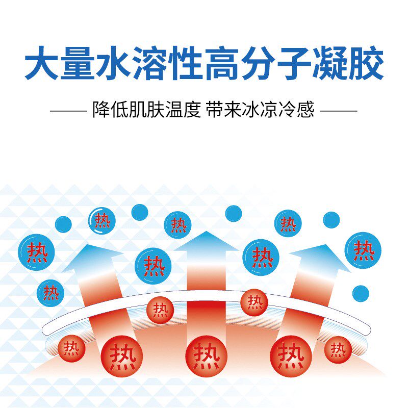 小林降温冰凉冰醒舒贴清凉*2贴手机提神降温神器夏季户外军训