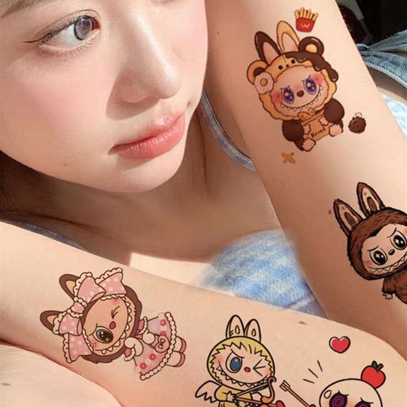 【下单立减50】卡通彩色纹身贴高颜值潮流个性防水持久贴纸_WT
