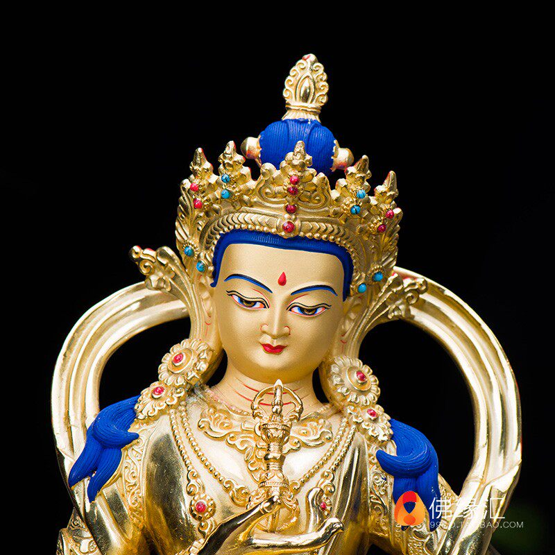 佛缘汇金刚萨埵佛像铜鎏金藏传居家供奉密宗佛像金刚萨垛供佛摆件