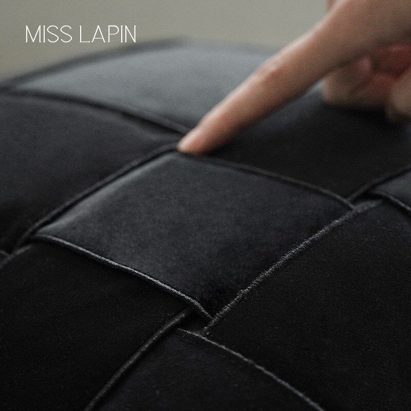 澜品云柔中古绒布编织抱枕别墅客厅靠枕高档沙发靠垫床头靠包