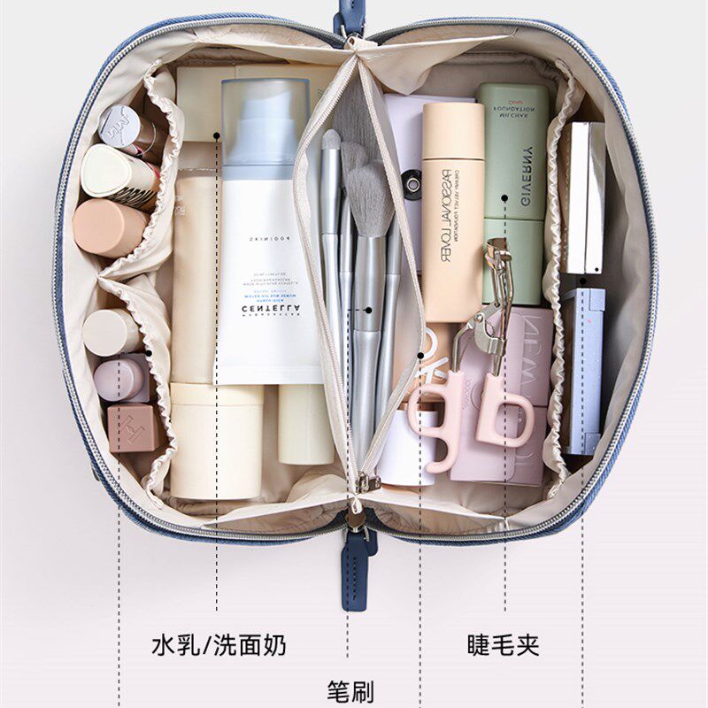 里序化妆包女2025新款高端大容量收纳包化妆品便携出行防水洗漱包