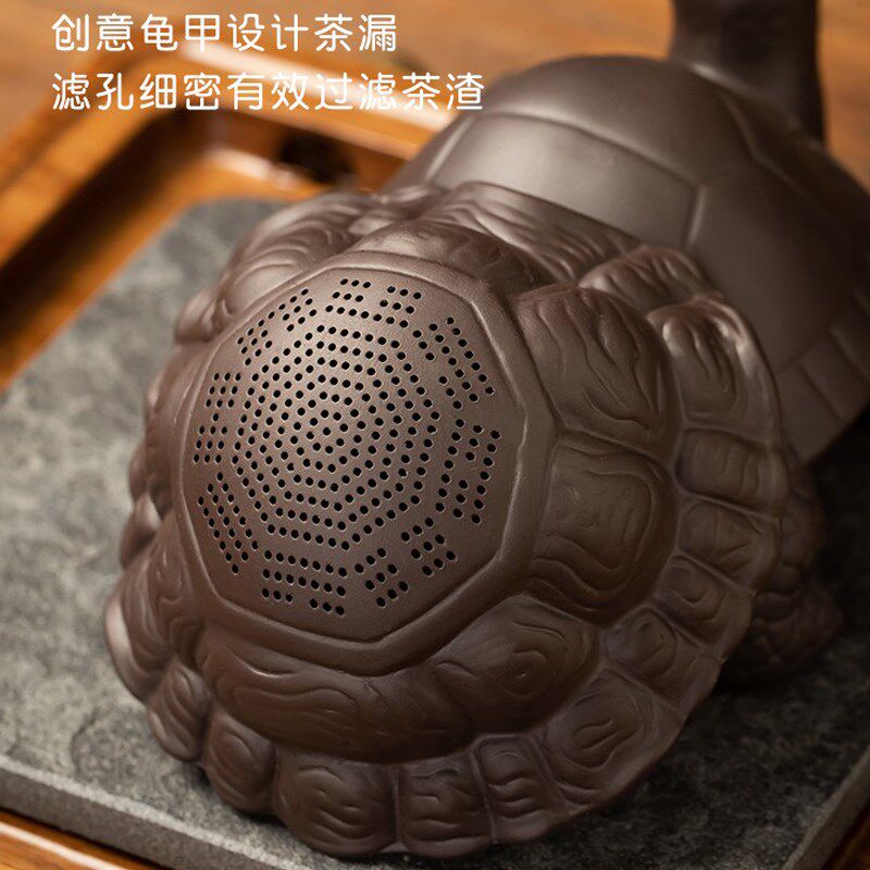 创意紫砂茶漏茶滤茶宠家用茶叶过滤网功夫茶具滤茶器过滤乌龟茶玩