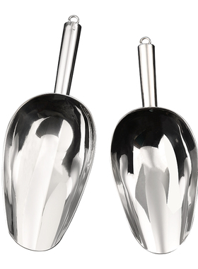 加厚不锈钢冰铲粮食面粉干果茶叶爆米花商场超市奶茶店专用塑料PC