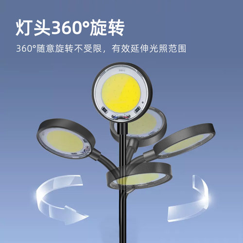 鱼缸夹灯斗鱼缸灯小型鱼缸全光谱照明水草灯COB灯非LED灯小缸夹灯