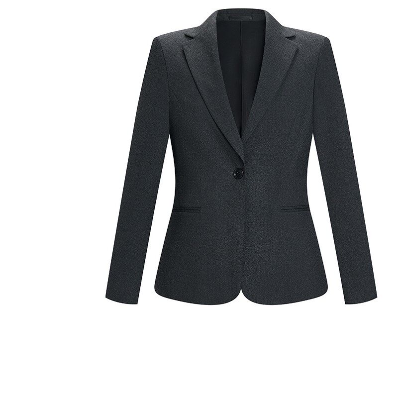 新款奥迪工作服西服套装4s店国产车销售职业工装深灰修身女士西装