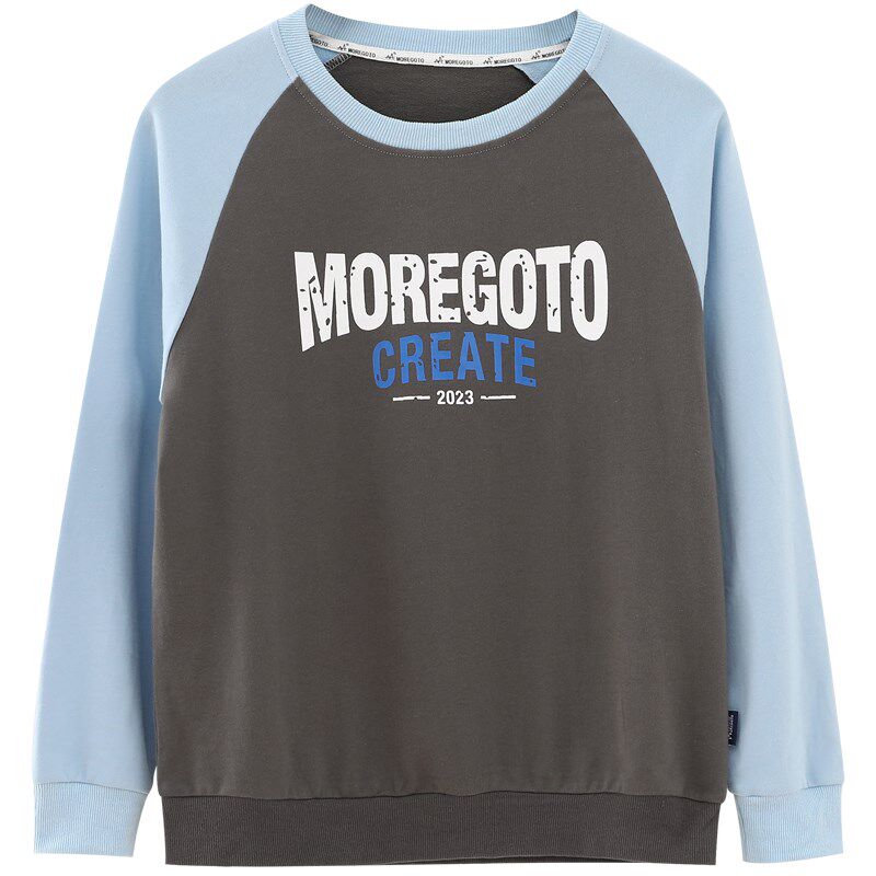 胖男童卫衣春秋款2025新款薄款12-15岁初中生男孩春季长袖T恤卫衣